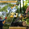 Takuoo 2-IN-1 Electric Pole Saw, 8 Inch Mini Chainsaw Cordless