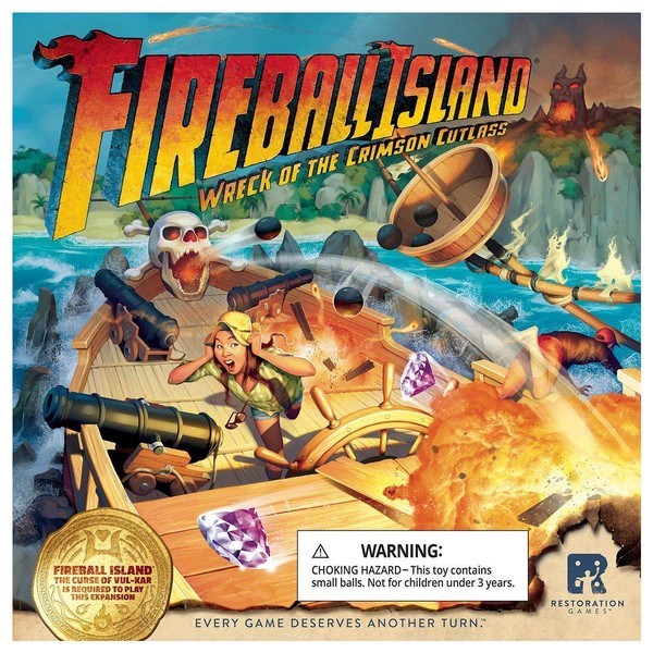 Restoration Games Fireball Island: Wreck of The Crimson Cutlass, Multi-Colored