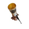 Viking Drinking Horn, 5-7oz Medieval Natural Handcrafted Horn with Wooden