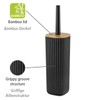 WENKO Rotello Toilet Brush Set Black
