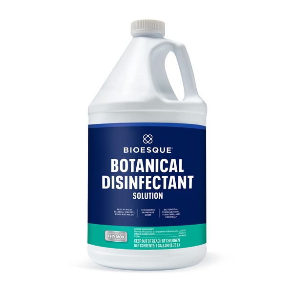 Bioesque Botanical Disinfectant Solution, Heavy Duty Broad-Spectrum Disinfectant, Kills 99.9% of Bacteria, Viruses*, Fungi, & Molds, 1 Gallon (Pack of 1)