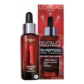 LOreal Revitalift Triple Power Suero Facial Antiedad  Anti-Aging Serum with Tri-Peptides, 30ml                                                        