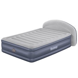 Bestway 33" Queen Air Bed with Built-in AC Pump, Tritech LoungeLux Headboard Air Mattress