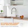 TIORIY with 15 Adapters Pull Down Kitchen Sink Faucet Head