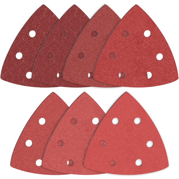 70pcs Delta-Triangle Sanding Sheets, Sanding discs Detail Sander Pads Triangle
