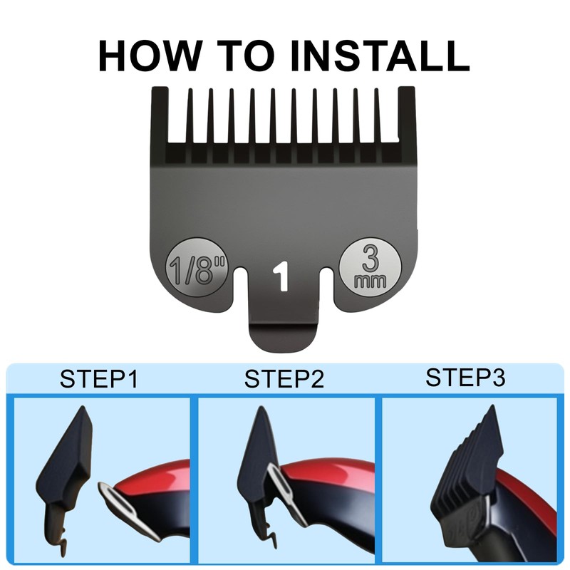 3mm Clipper Guard Fits for Wahl Clipper Guards Set,2Pack Compatible