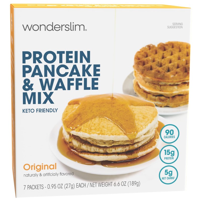 Wonderslim Protein Pancake & Waffle Mix, Original, Low Sugar &