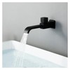EYPVCLST Matte Black or Chrome Square Bathroom Basin Faucet Single