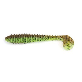 Keitech Fat Swing Impact 6.8 Inch Green Pumpkin Chartreuse