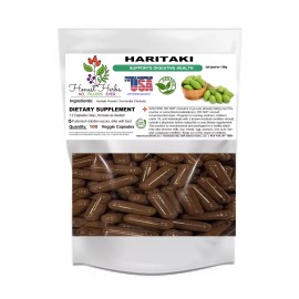 B17 Herbs Herbal Haritaki Capsules- Fruit Powder - Veggie Cap - 500mg
