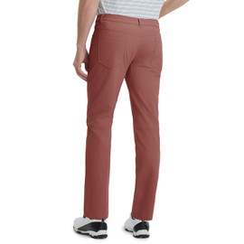 M MAELREG Mens Business Casual Pants 30"/32"/34" Inseam Stretch Golf Pants for Men Lightweight Regular Fit Trousers Cranberry