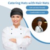 4Pcs Chef Hats, Cotton Professional Chef Hat for Cooking, Baking