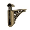 Chinflly Adjustable Glass Floating Shelf Brackets,2 PCS Antique Glass Shelf