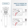 Bathroom Sink Drain, Vessel Sink Pop Up Drain With Detachable