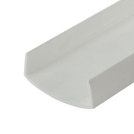 Outwater Plastics White 1-1/2 Inch Styrene Plastic U Channel C Channel 72 Inch Lengths (Pack of 18 Pieces, 108 feet Total)