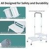 2 Step Stool with Handle for Elderly, Bed Steps for