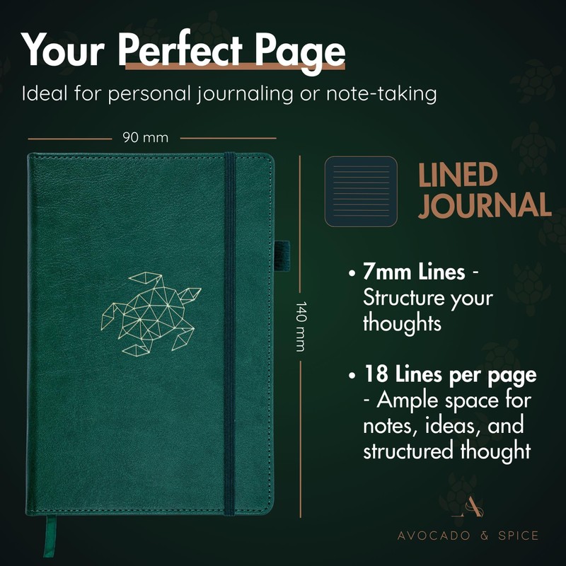 Small Notebook A6 by Avocado and Spice® - A6 Pocket