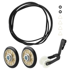 4392065 Dryer Repair Kit with 341241 Dryer Drum Belt, 349241T dryer drum rollers, 691366 Dryer Idler Pulley Fits for Whirlpool Kenmore Maytag Amana, for Model wed4815ew1 ned4655ew1, AP3131942