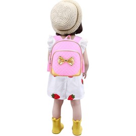 Mysticbags Toddler Preschool Bag Kindergarten Kids Backpack for Little Girls 11 inches Pink