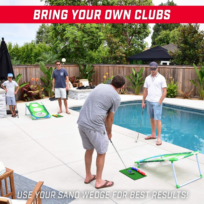 GoSports BattleChip Tour Backyard Golf Cornhole Game – Includes 2