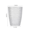 JOYSIP Stackable Hammered Plastic Tumbler Acrylic Glasses, Set of 5,