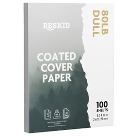 Double-Sided 80lb Dull Cover Digital C2S Paper – Perfect for Color Laser Printing, Design Proposals, Flyers, Brochures | 8.5 x 11 | 80lb Matte Cover | Dull Coated | 100 Sheets