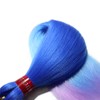 Ombre Blue Purple Pre stretched Braiding Hair 3 Packs Pre