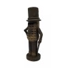 Planters Mr. Peanut Cast Iron Bank With Painted Rusted Antique
