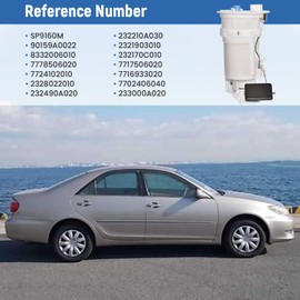 Farpida SP9160M Fuel Pump Assembly Fits for Toyota Camry 2004 2005 2006 2.4L 3.0L 3.3L L4 V6 Dual Port with Pressure Sensor, Replace SP9160M 90159A0022 7702406040 232170C010
