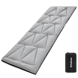 KingCamp Cot Mat, Foldable, Ultra Lightweight, Anti-Slip, Fixable, Compact, Camping Mat, Nap Mat, Sleeping in Car, Tent Night, Disaster Prevention, 74.8 x 25.2 inches (190 x 64 cm)