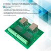 RJ45 Ethernet Connector Breakout Board Dual Network Port Input Screw