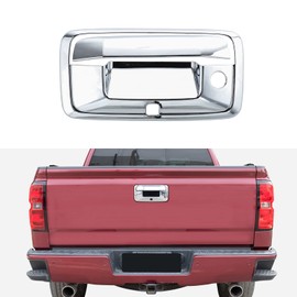 Jeliker for Colorado Tailgate Handle Cover Trim for Chevy Silverado GMC Sierra 2014-2017 for Chevy Colorado GMC Canyon 2014-2022 Chrome Exterior Accessories