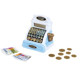 Theo Klein 9309 Vintage Cash Register | Nostalgic Cash Register with Charming Sound Modules | Calculator Function | Dimensions: 18.2 cm x 14.8 cm x 21.8 cm | Toy for Children from 3 Years