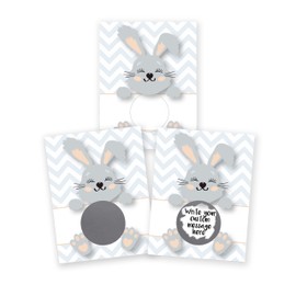 My Scratch Offs 20 Pack Funny Easter Bunny DIY Make Your Own Scratch Off Cards & Stickers. Perfect for Teacher Rewards, Business Promo Codes & Custom Message