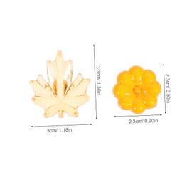 Levemolo Thanksgiving Vase Filler Mini Pumpkins Acrylic Leaves Fall Decor Kit for Home Party