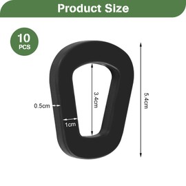 Yeqqzq 10 Pcs Replacement Jerry Can Gaskets, Universal Jerry Can Seal, Gas Fuel Can Spout Gaskets for 5L 10L 20L NATO Fuel Cans