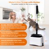 PETOCAT Metal Cat Litter Scoop with Holder, 43" Extendable Long