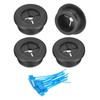 uxcell 4Pcs Cable Cord Grommet, 1"(25mm) Rubber Desk Grommets Wire