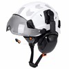 Safety Helmet with Built-In Visor & Removable Earmuffs – Style