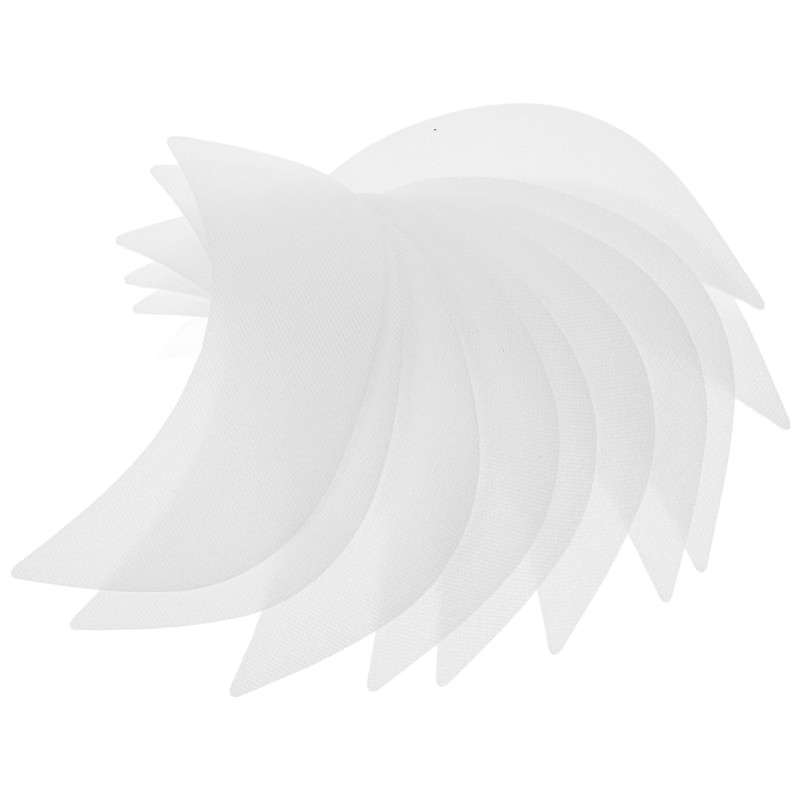 10pcs White Plastic Hat Brim Inserts - Baseball Cap Shaper