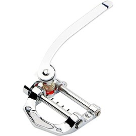 Guitar Vibrato Tailpiece Tremolo, Flat Top Body Tremolo Unit Vibrato Bridge for Tele, SG, LP, ETC Electric Guitars, Chrome