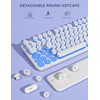 Wireless Keyboard and Mouse Backlit - Typewriter Keyboard with Retro