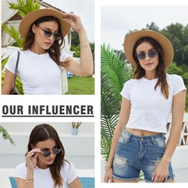 DUCO 1221 Women's Sunglasses, Polarized Lenses, UV 400 Protection, For Driving, Stylish, Small Face, Glasses Case Included, blue