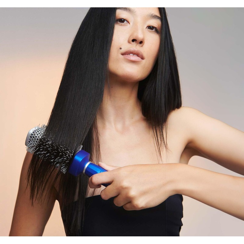 Bio Ionic BlueWave Round Brush X-Large, NanoIonic Conditioning Brush, Crimped