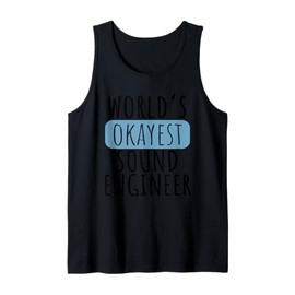 Worlds Okayest Police Officer Funny DJ Music Producer Tank Top