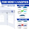 FANPAT 2Pcs Instant Canopy Tent Sidewalls for 10x10 Pop-Up Canopy,
