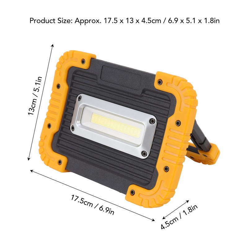 Portable COB Work Light USB Charging Waterproof Emergency Light for