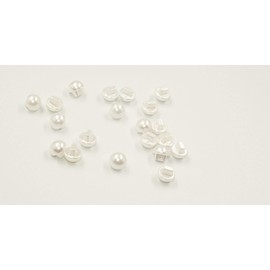 Happium - 10mm Buttons Round Domed Sewing Pearl 50pk