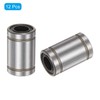sourcing map 12pcs LM8UU Linear Ball Bearings, 8mm Bore Dia,