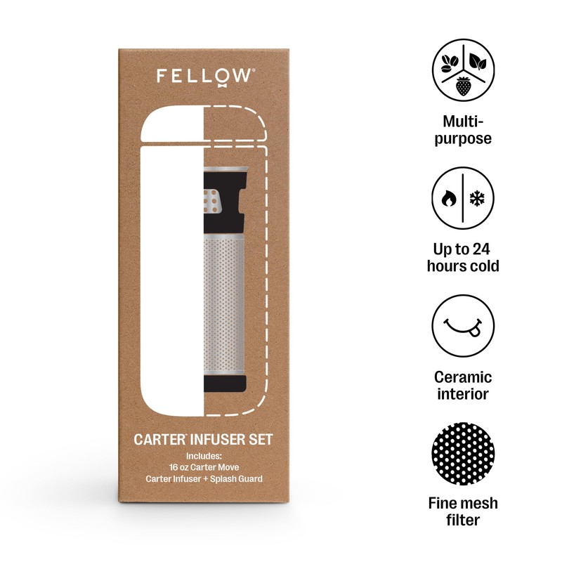 Fellow Carter Tea + Cold Brew Infuser & Carter Move